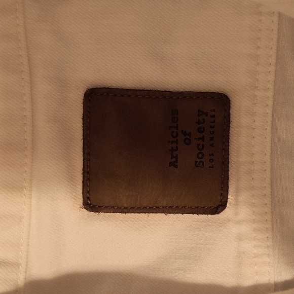 Articles of Society White Jean Denim Jacket M - Picture 7 of 7
